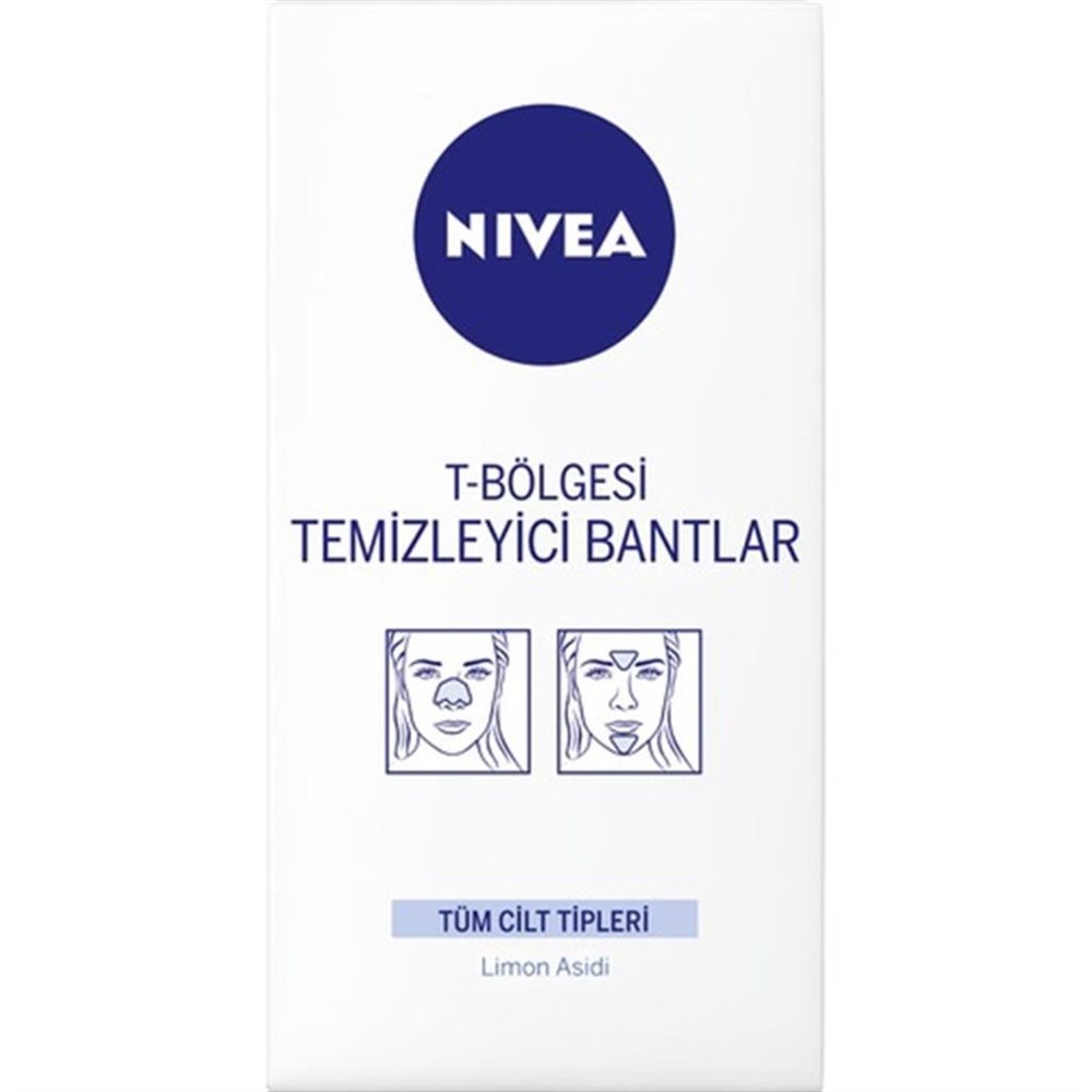 Nivea T-bölgesi Temizleyici Bantlar Burun Bandı Tüm Cilt
