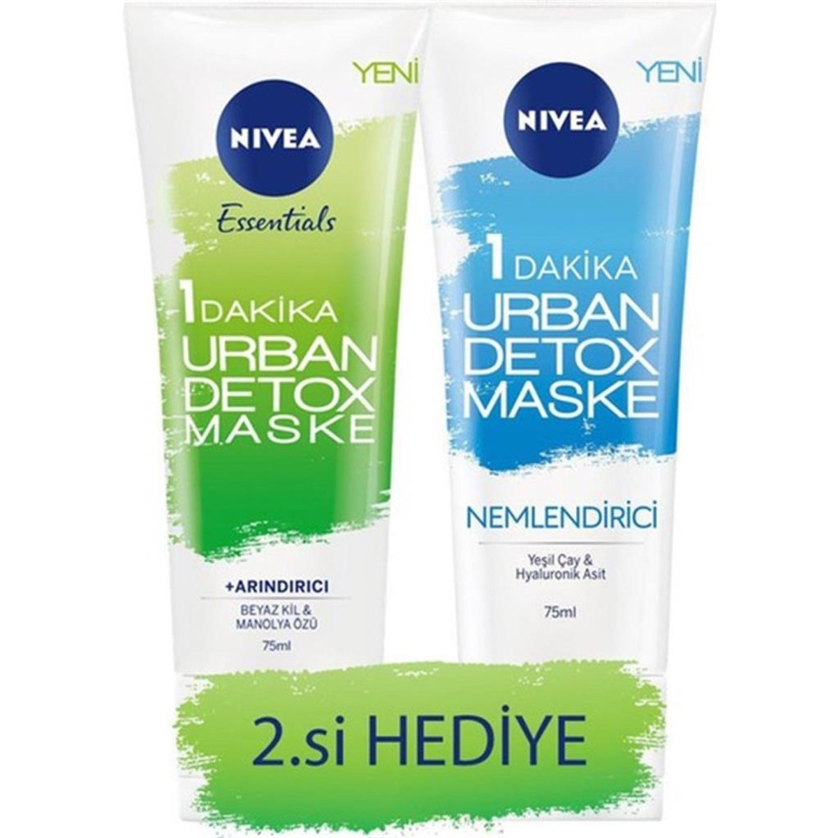 Nivea Urban Detox Maske 75 Ml & Urban Nemlendirici Detox Maske 75 Ml