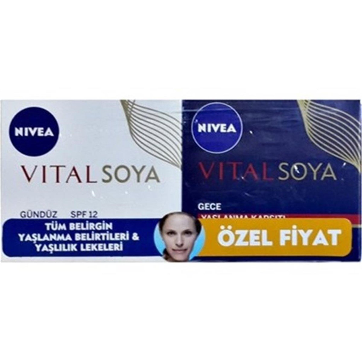 Nivea Visage Vital Soya Kırışık Leke Karşıtı Gündüz - Gece Krem Set