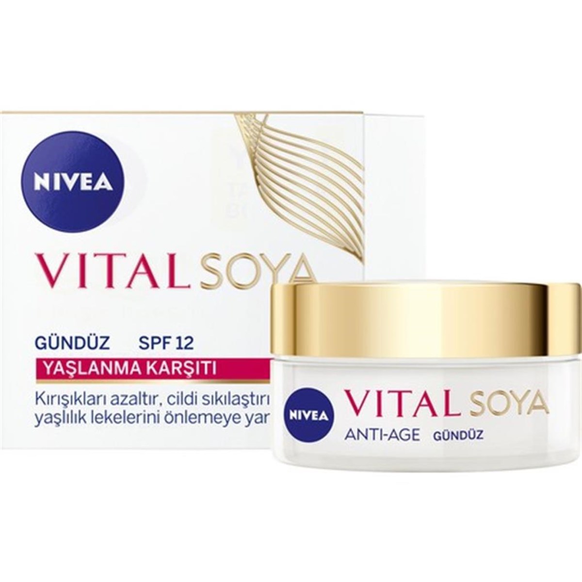 Nivea Vital Soya Yaşlanma Karşıtı & Leke Giderici Gündüz Bakım Kremi 50 Ml