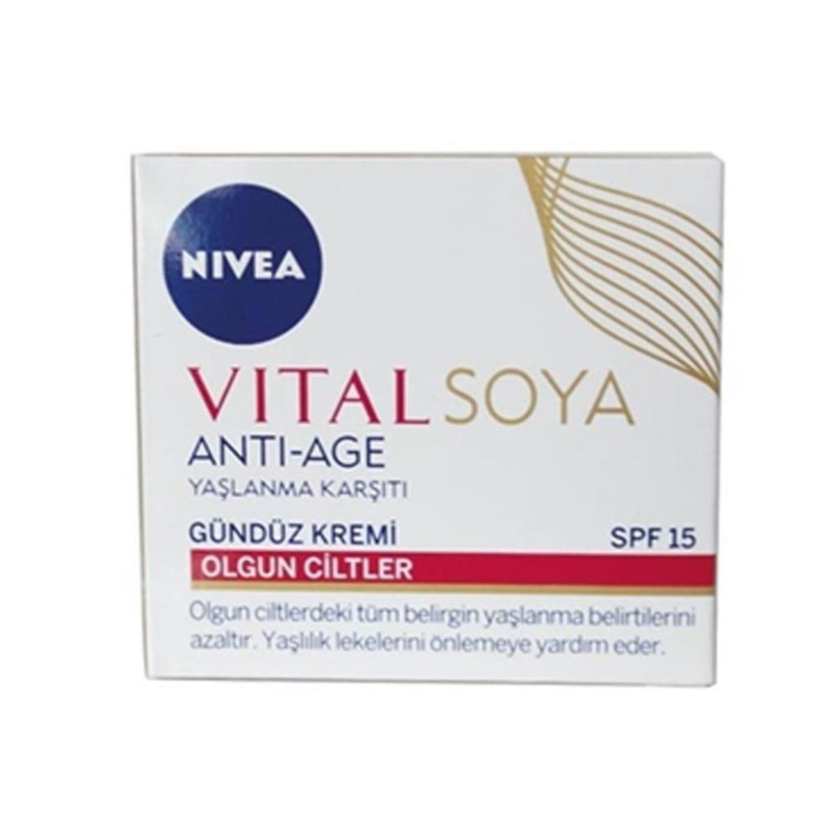Nivea Vital Soya Yaşlanma Karşıtı Gündüz Kremi Spf 12 50 Ml