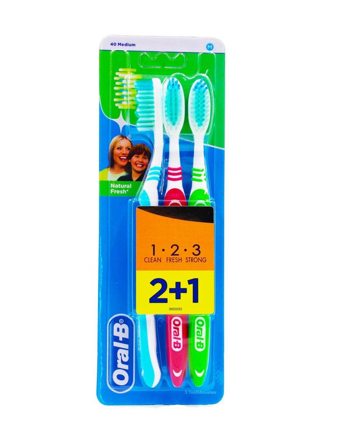 Oral-B Natural Fresh 2+1 Diş Fırçası