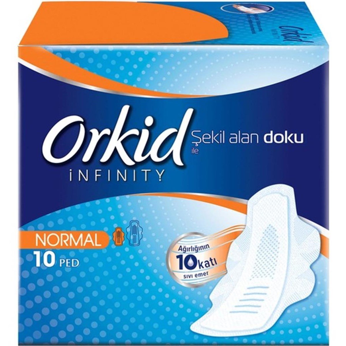 Orkid Infinity Hijyenik Ped Normal (10 adet)
