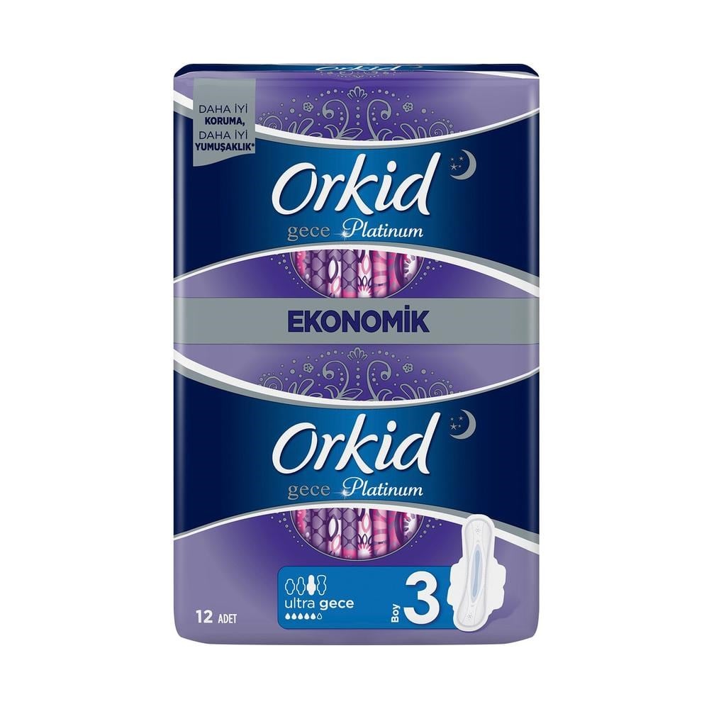 Orkid Platinum Gece12'Li  Ekonomik Paket Ped No:3