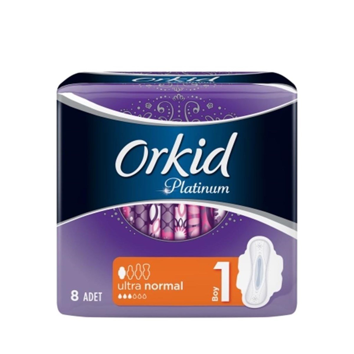 Orkid Platinum Hijyenik Ped Normal Tekli Paket 8'li