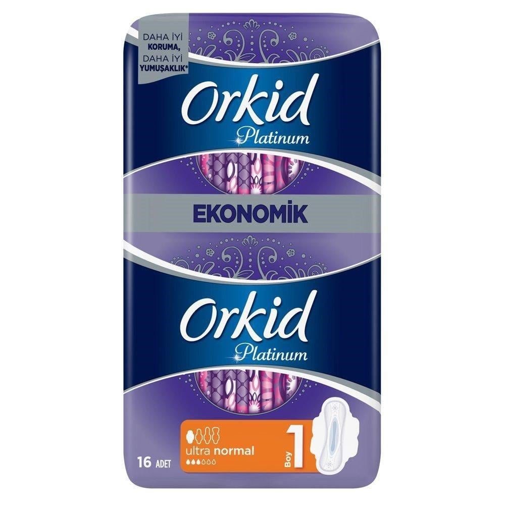 Orkid Platinum Normal 16'Lı Ekonomik Paket Ped No:1