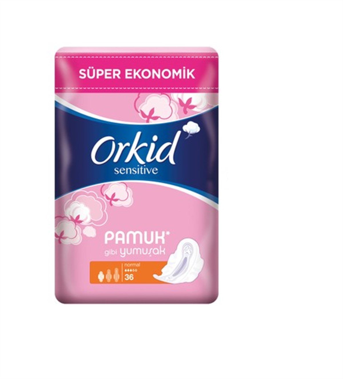Orkid Sensitive Hijyenik Ped Normal Süper Ekonomik Paket 36'lı