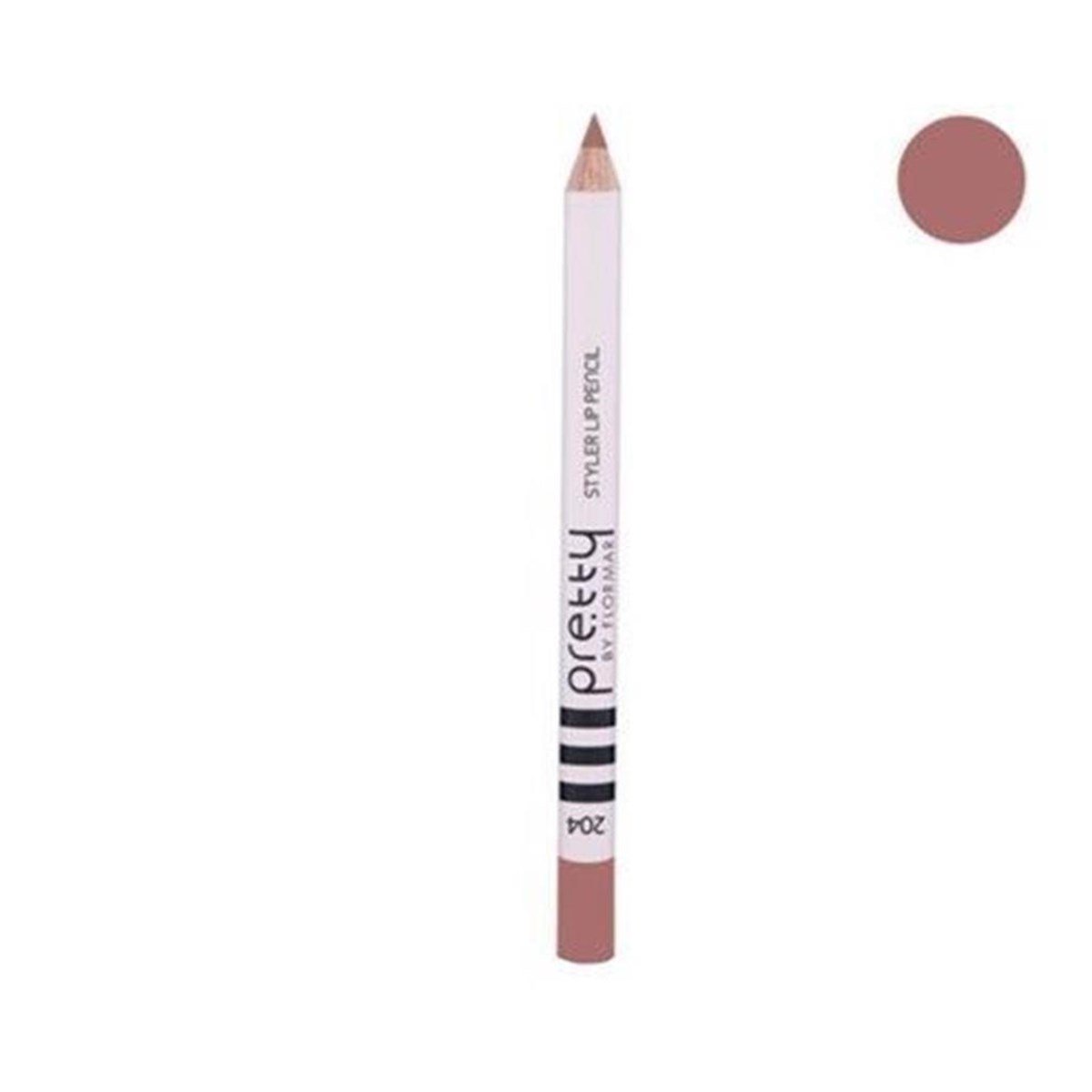 Pretty By Flormar Styler Lip Pencil Rose Tender 204