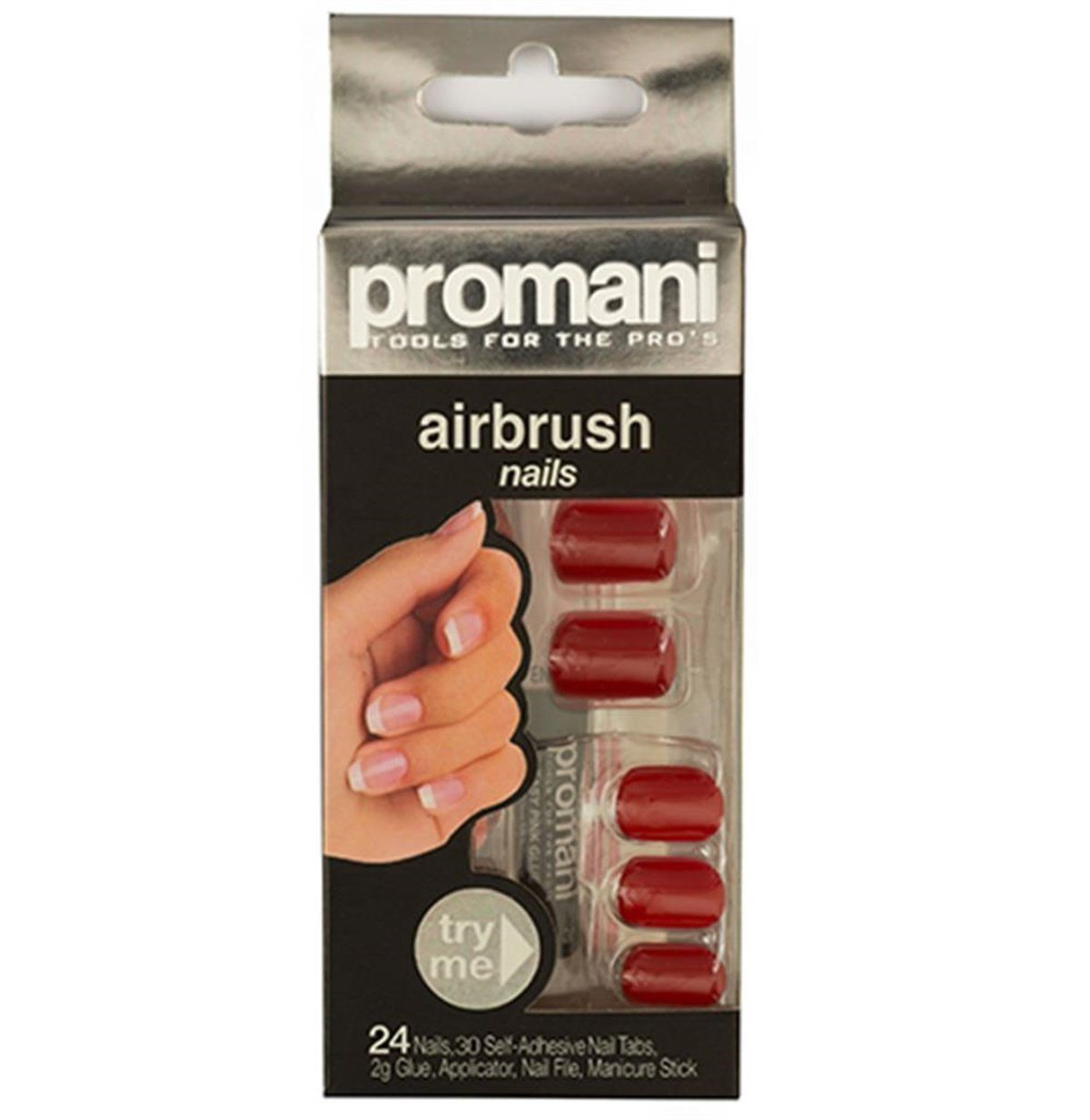 Promani Takma Tırnak Kiti Kırmızı 5013