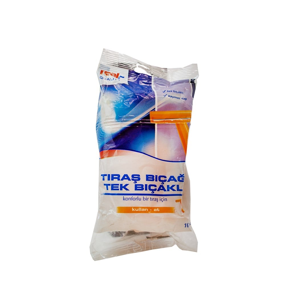 Real Quality Tıraş Bıçak Tek Bıçaklı 10Lu Kullan At Paket