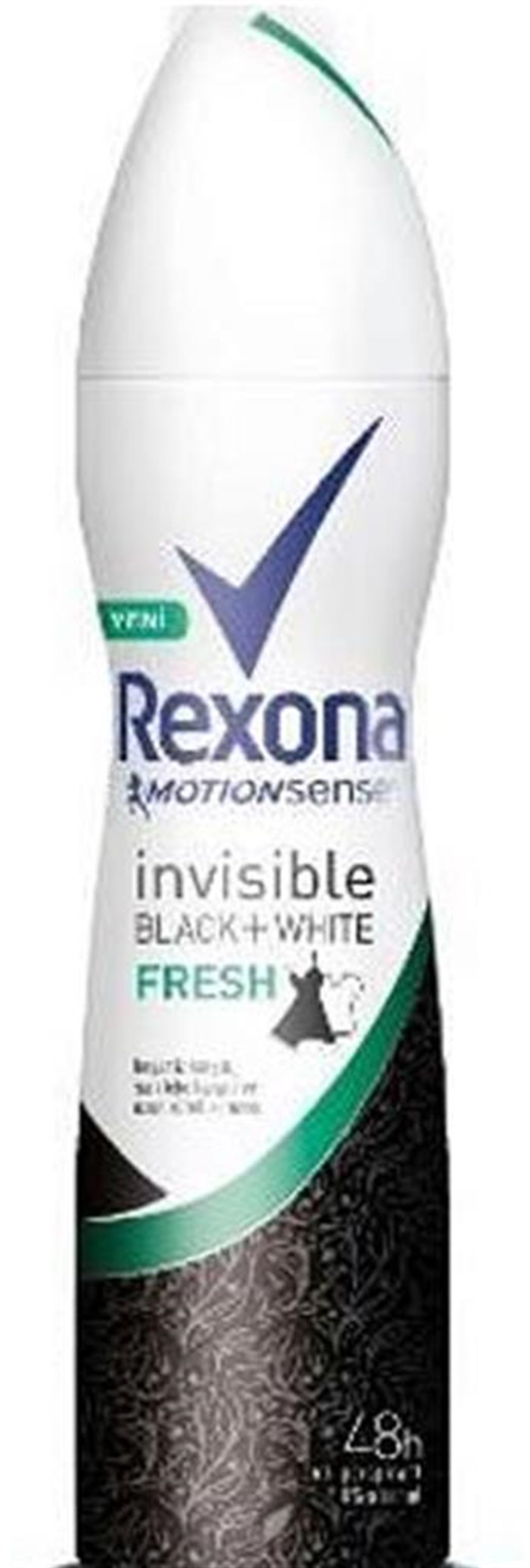 Rexona Women Invisible Black + White Fresh Deodorant 150 Ml