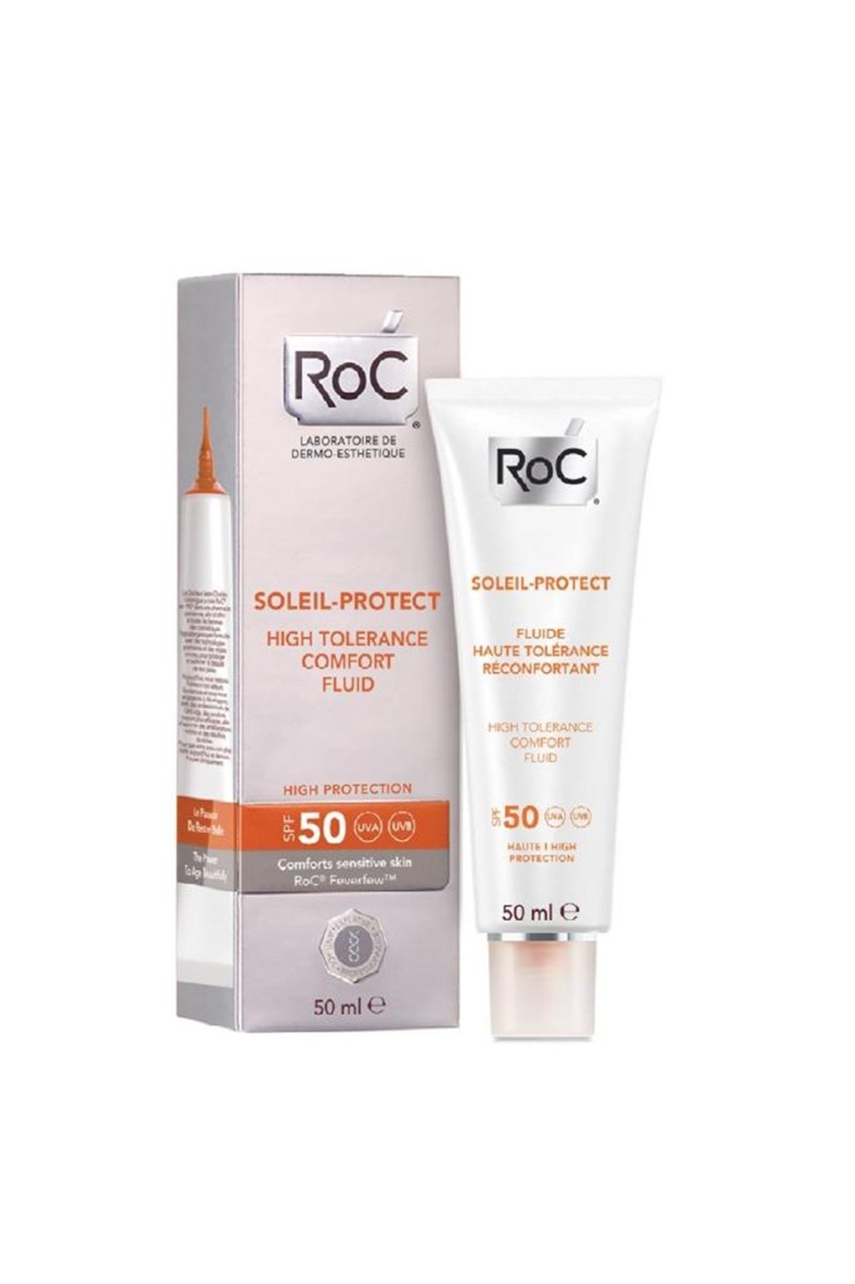 Roc Hassas Ciltler İçin Nemlendirici Krem - Soleil Protect Comfort Fluid Spf 50 50 ml