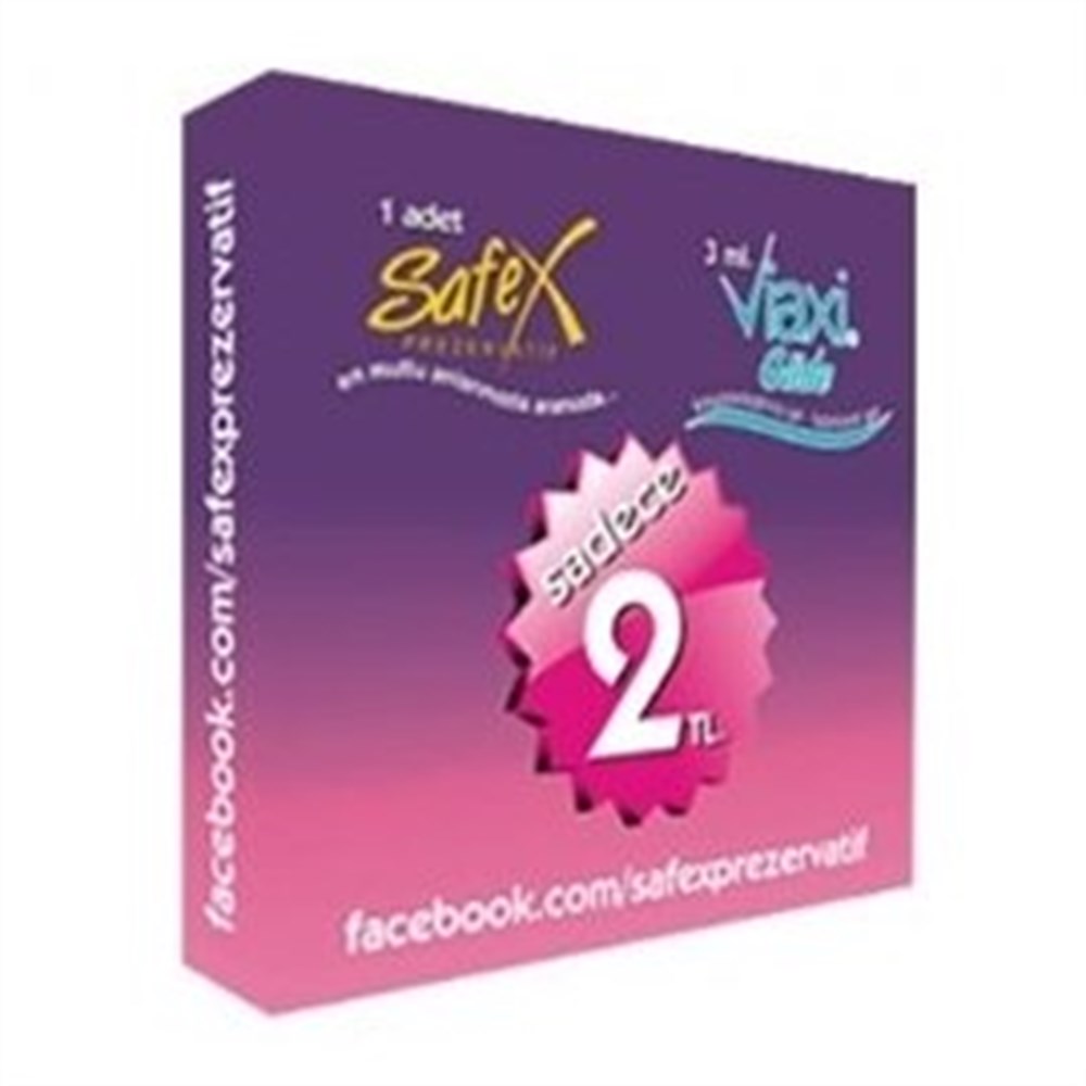 Safex Prezervatif 1 Adet & Viaxi Kayganlaştırıcı Jel 3 Ml
