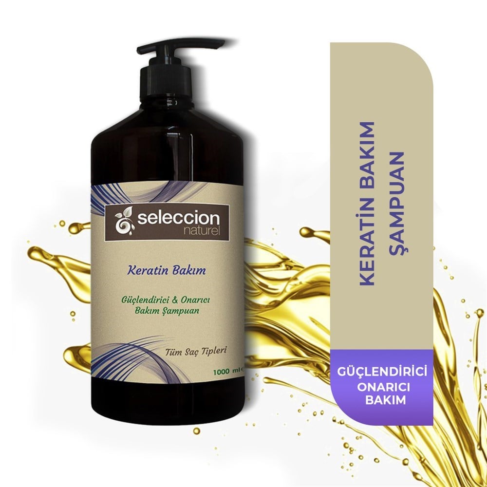 Seleccion Naturel 1000Ml Keratin Özlü Bakım Şampuanı