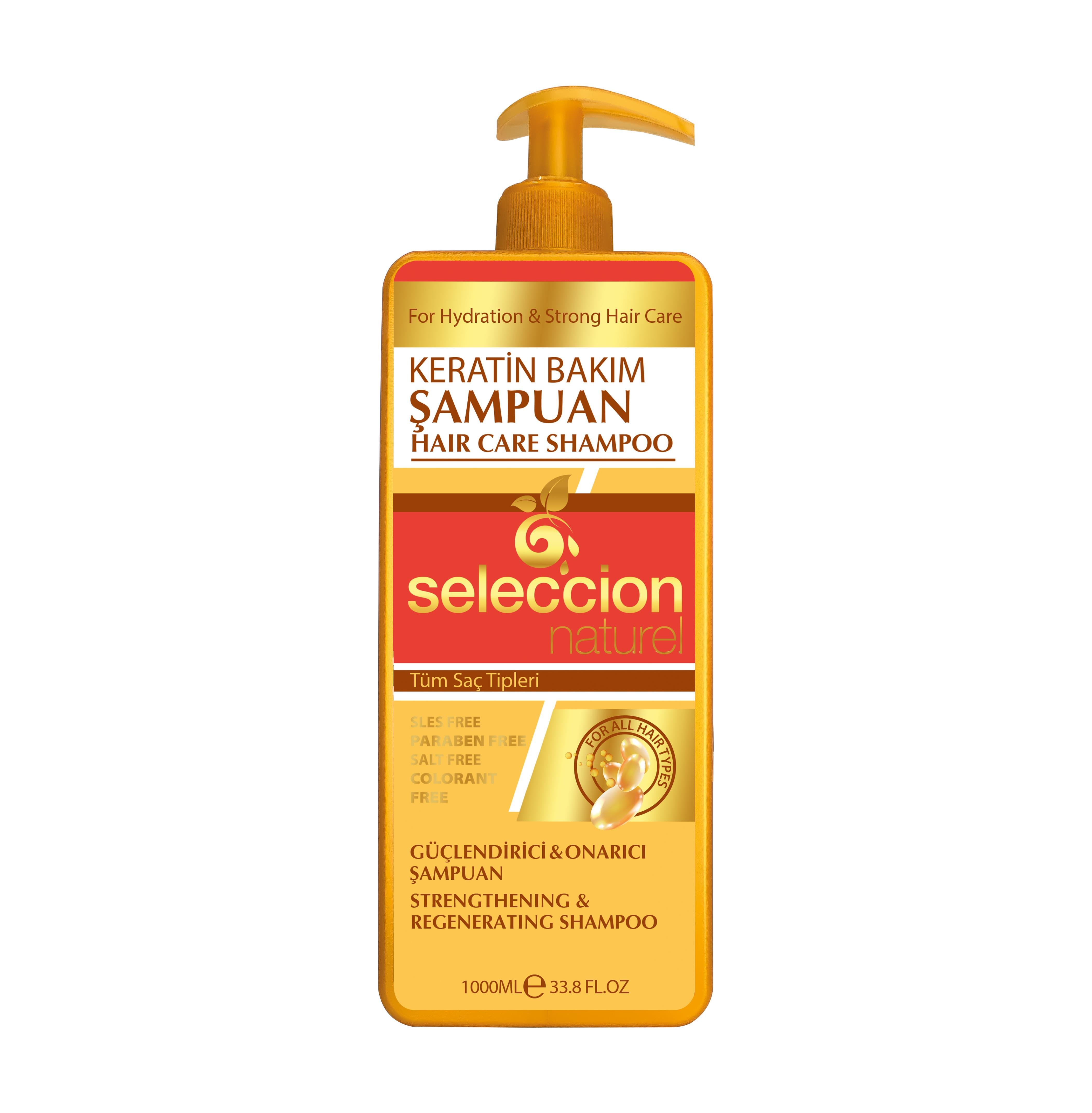 Seleccion Naturel 1000Ml Keratin Özlü Bakım Şampuanı