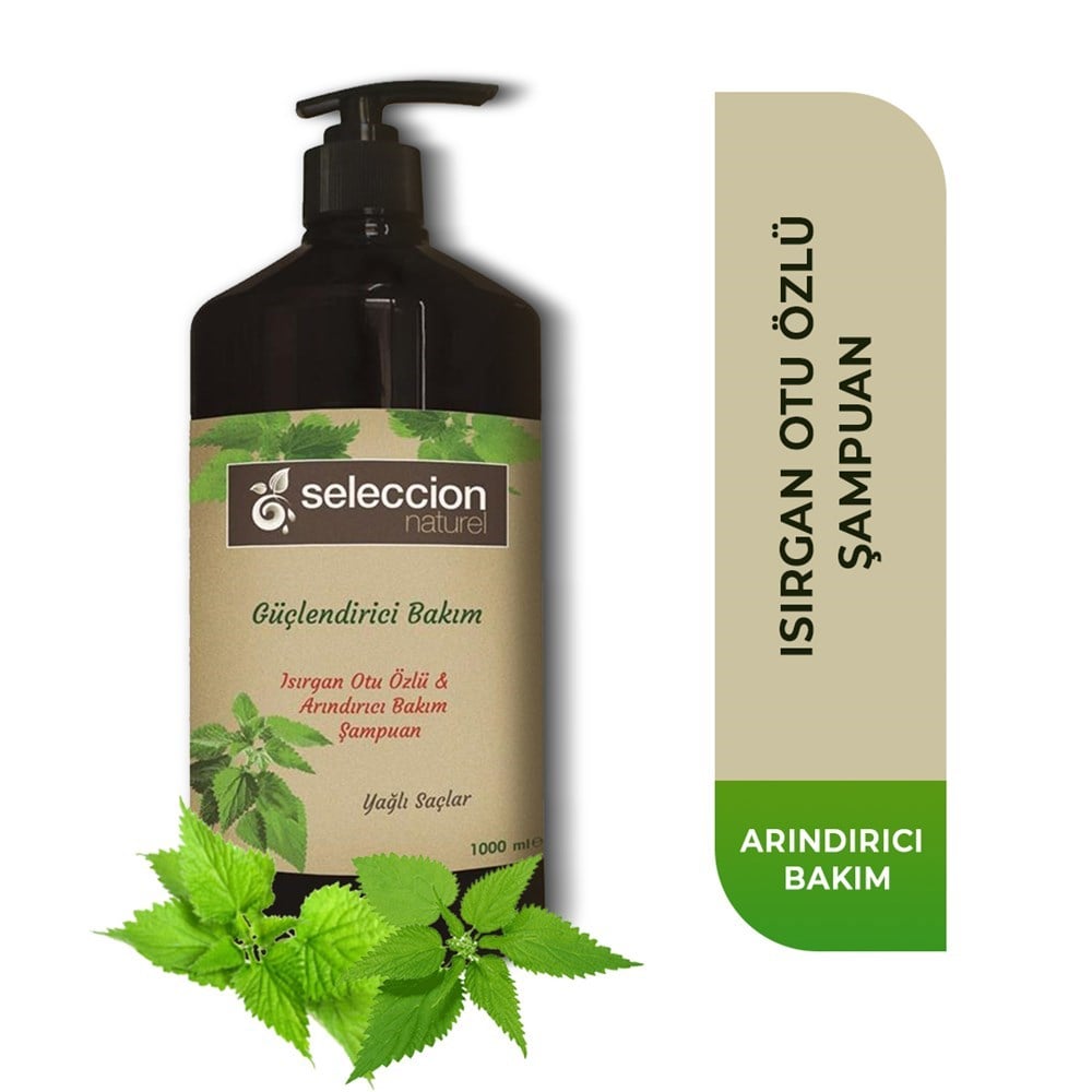 Seleccion Naturel 1000Ml Sampuan Isırgan Yaglı Saclar