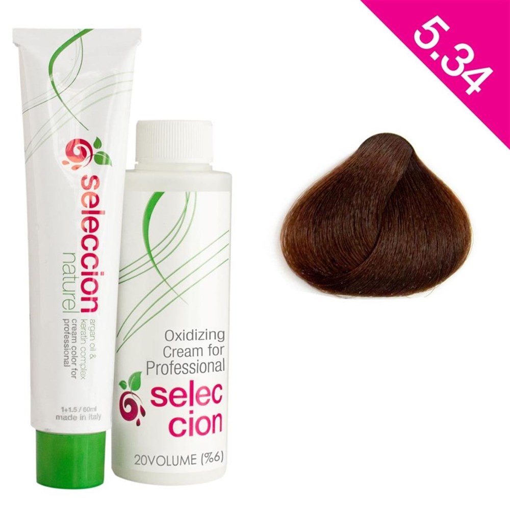 Seleccion Saç Boyası 60 Ml 5.34 Açık Işıltılı Kestane 