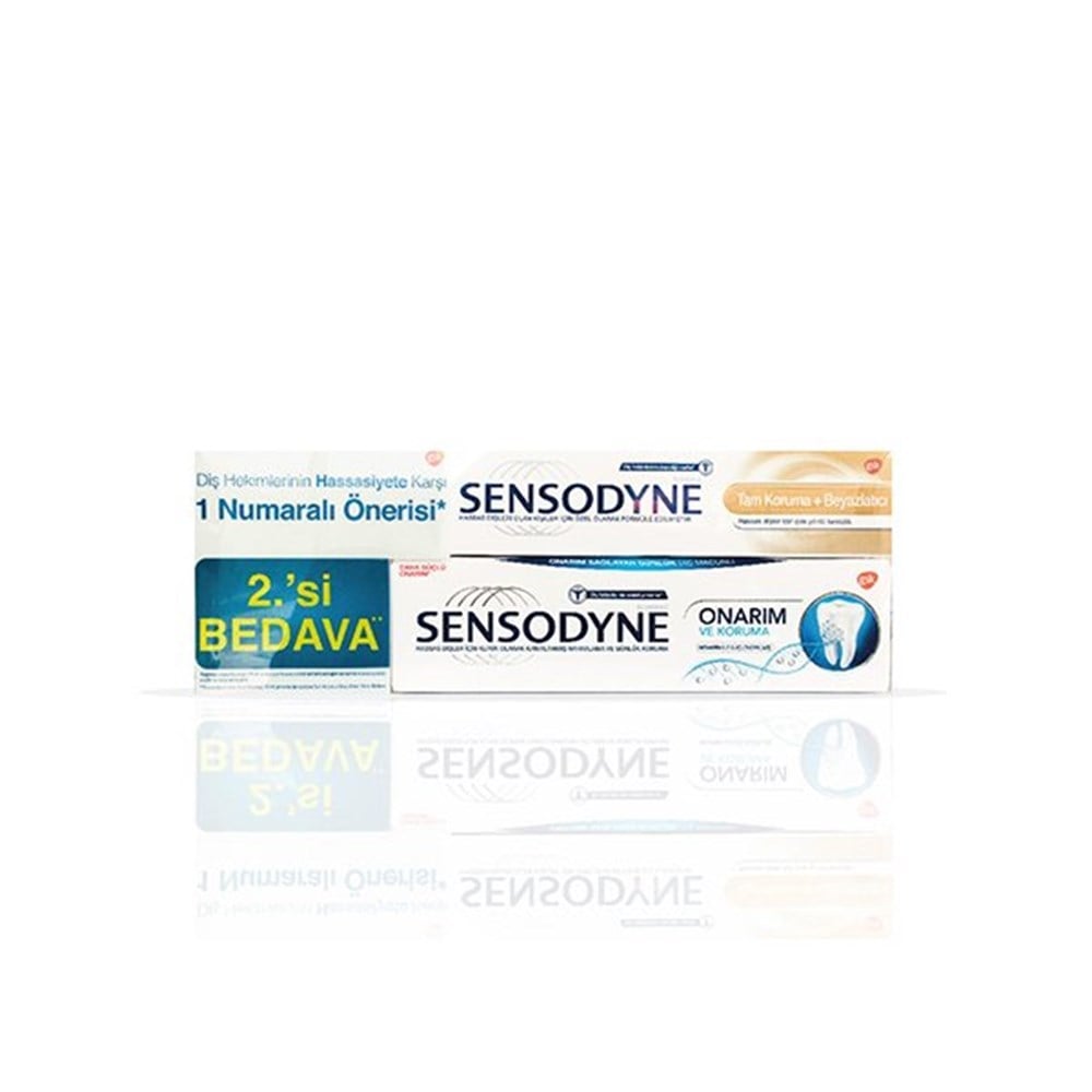 Sensodyne Diş Macunu Onarım Ve Koruma 75 Ml + Tam Koruma Beyazlatıcı 50 Ml
