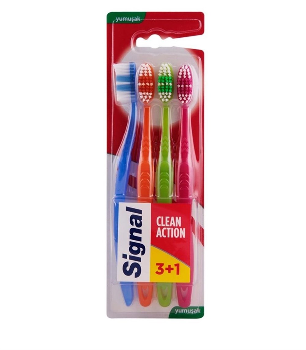 Signal Performans Clean Actıon Diş Fırçası 3+1