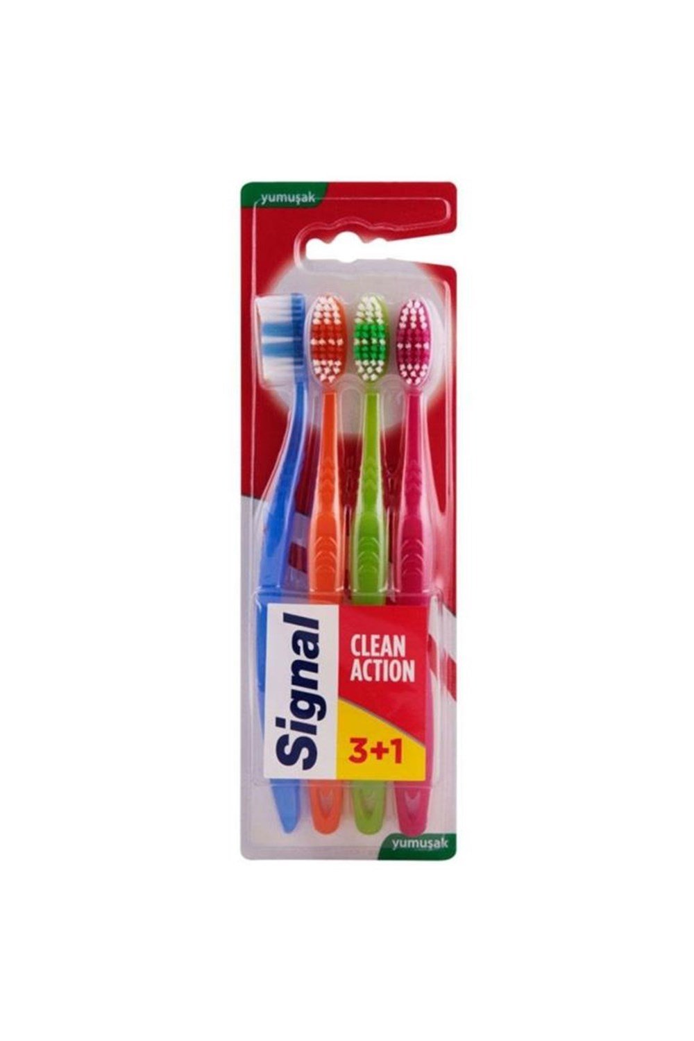 Signal Performans Clean Actıon Diş Fırçası 3+1
