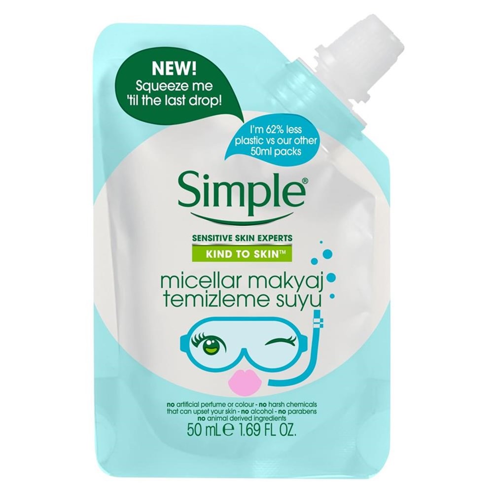 Simple Mini Micellar Makyaj Temizleme Suyu 50 Ml