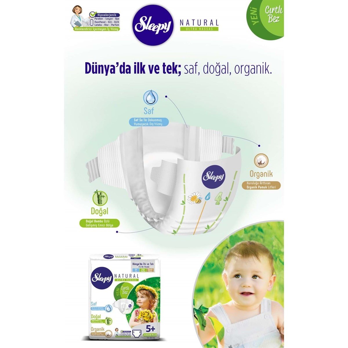 SLEEPY NATURAL COCUK BEZI 9*16 KG