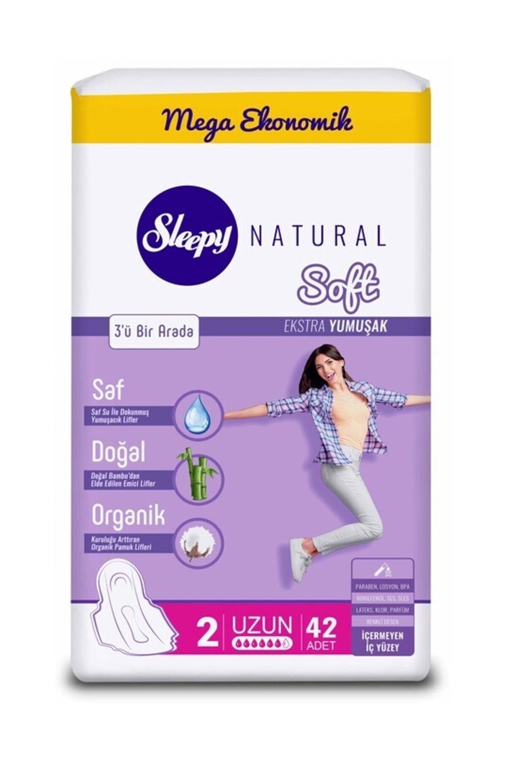 Sleepy Natural Hijyen Uzun  Mega Soft 42 Li