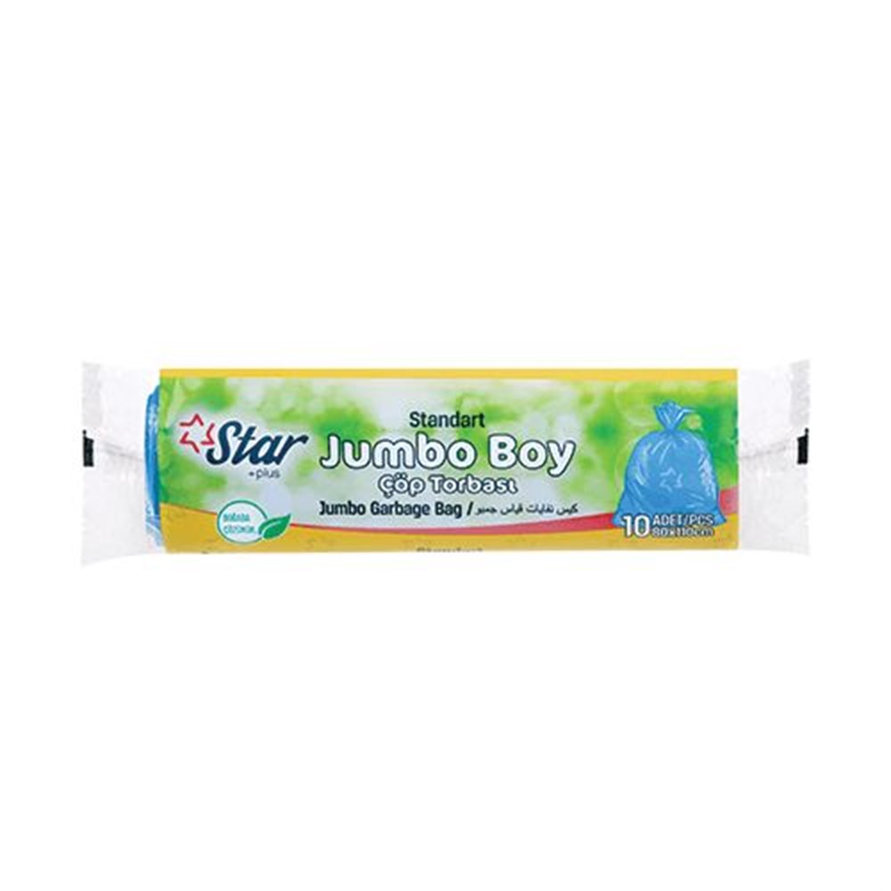 Star+Plus Çöp Torbası Jumbo Boy 10 Adet 