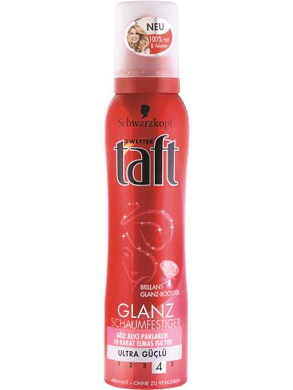 Taft Glanz 10 Karat Elmas Işıltısı Köpük 150 Ml