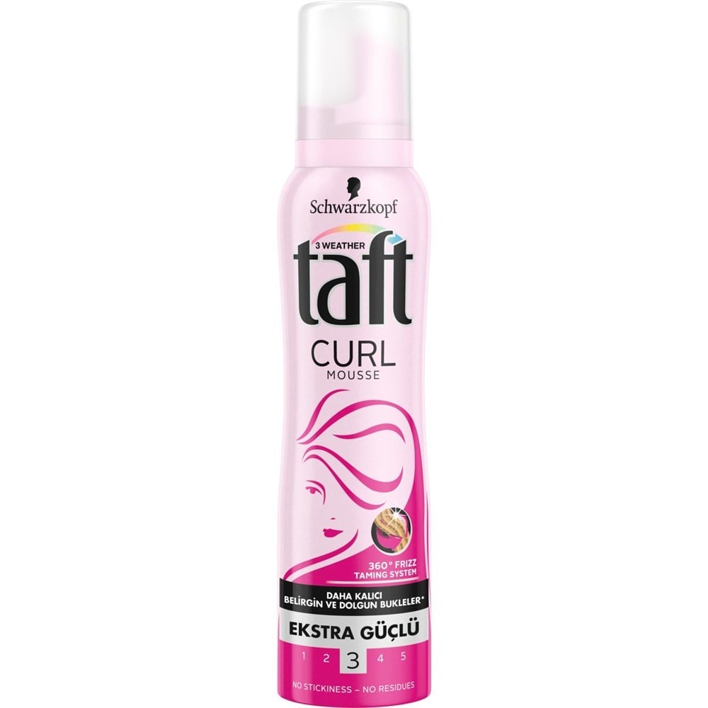 Taft Saç Köpüğü 150 Ml Curl & Flex Bukleli Saçlar