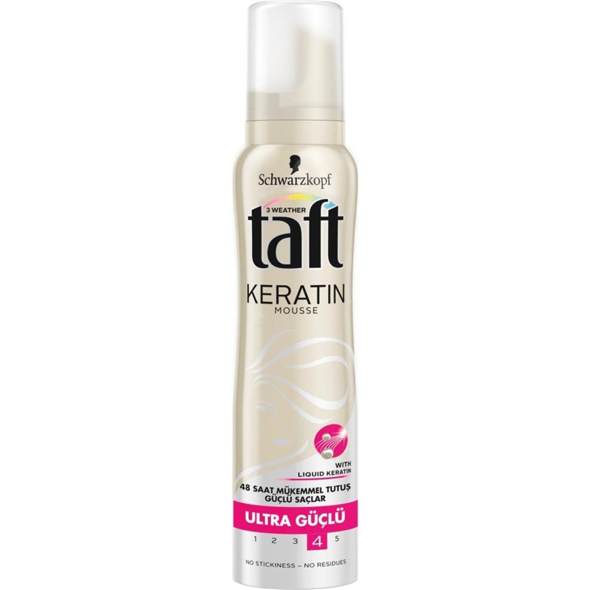 Taft Saç Köpüğü Keratin Ekstra Güçlü 150 Ml
