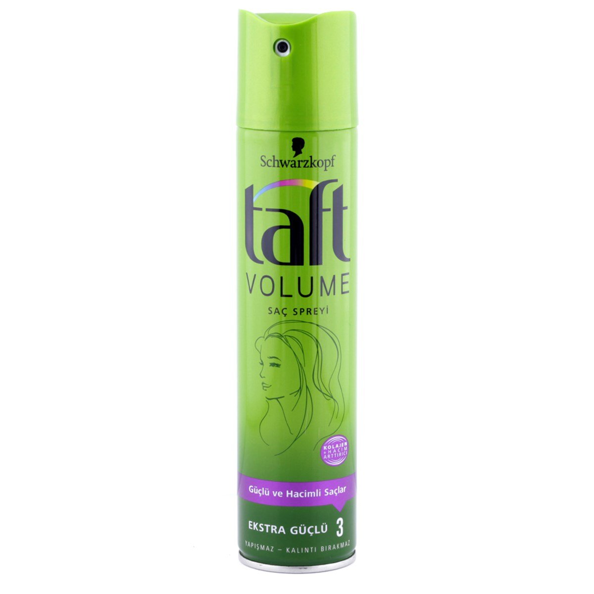TAFT SAC SPREYI 250 ML VOLUME EXTRA GUCLU YESIL