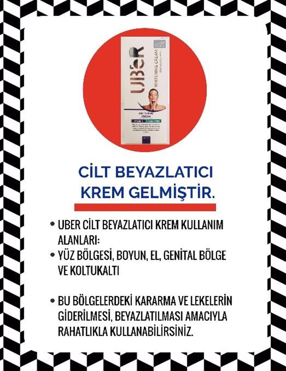 Uber Beyazlatici Krem Yüz ve Vücut 100 Ml