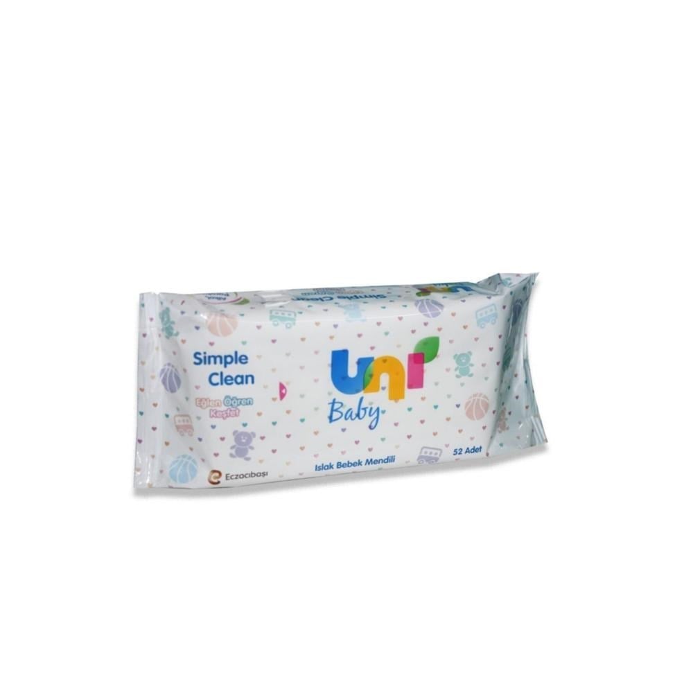 Uni Baby Islak Havlu Simple Clean 52'Li