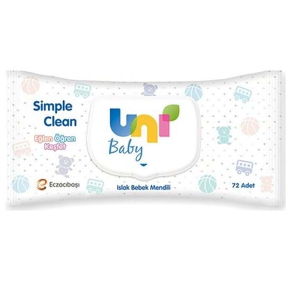 Uni Baby  Islak Havlu Simple Clean 72'Li