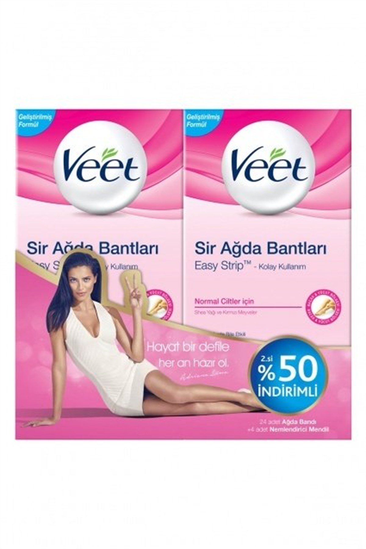 Veet Normal Ciltler İçin Ağda Bandı 2 x 12'li
