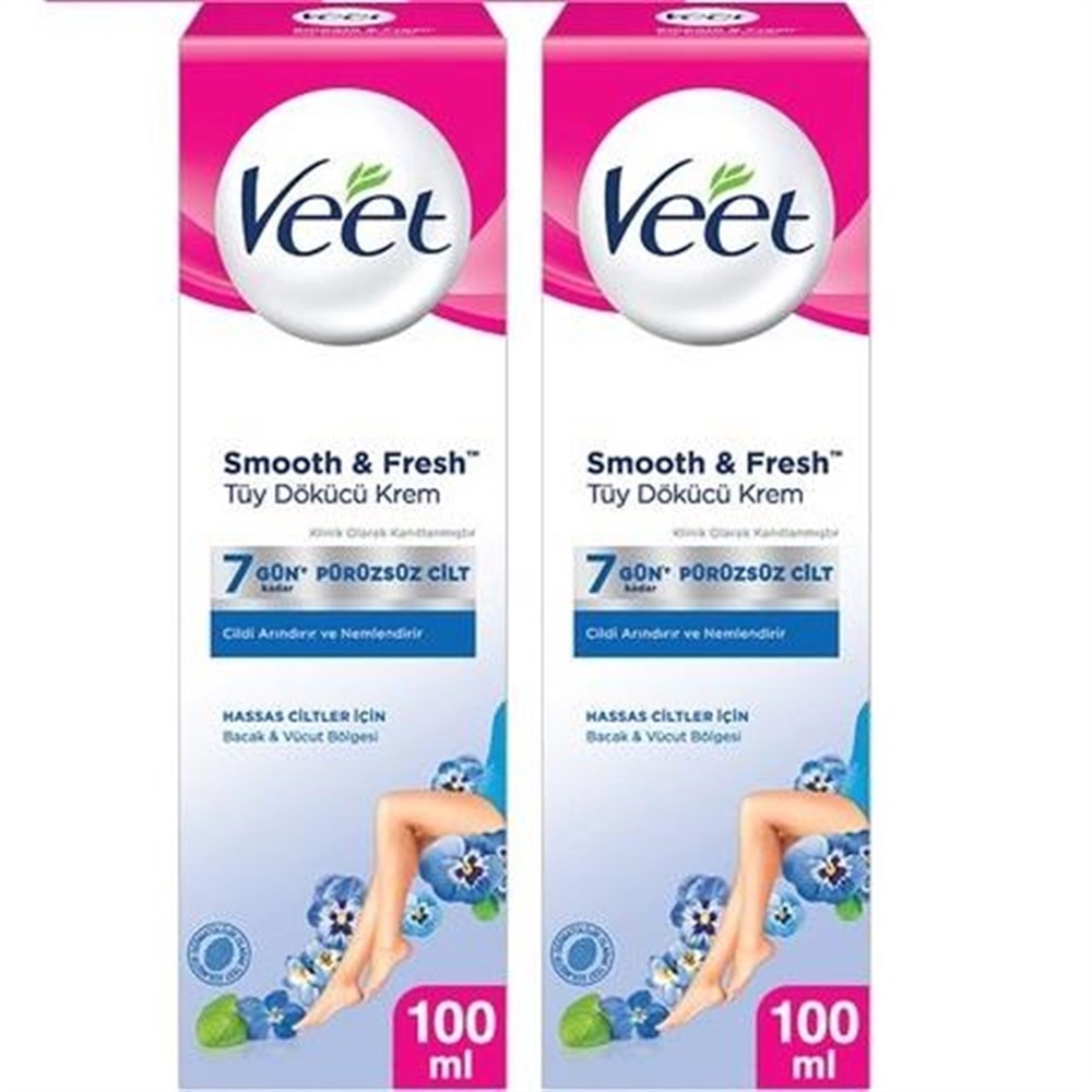 Veet Tüy Dökücü Krem Hassas Ciltler İçin 2x100ml