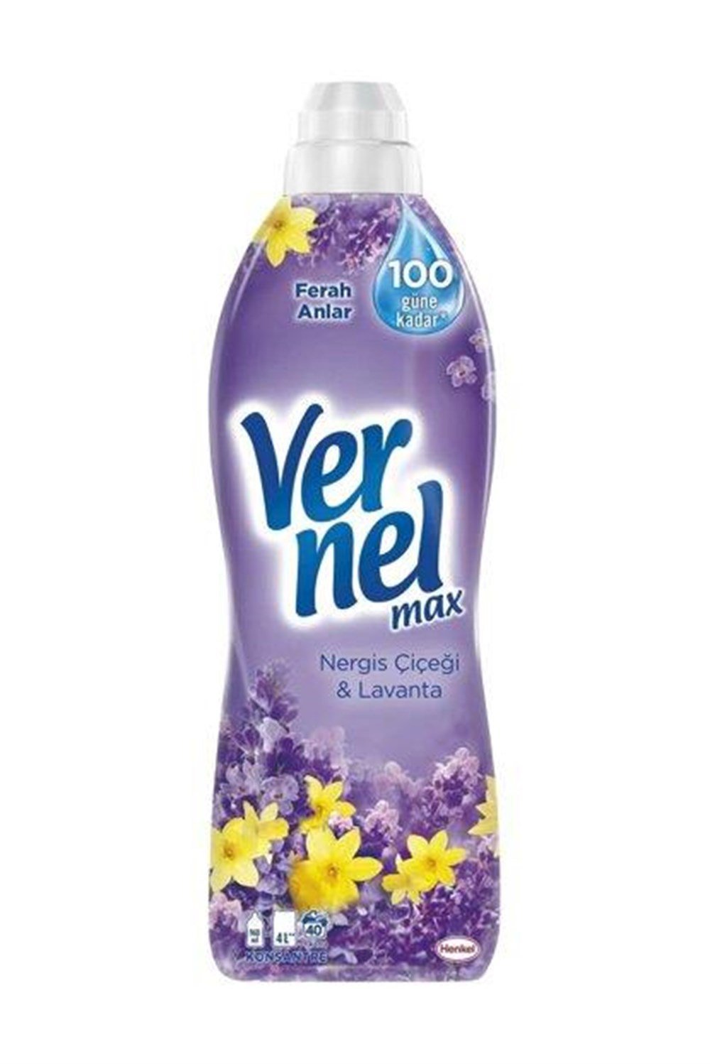 Vernel Max Nergiz Çiçeği&Lavanta Konsantre Çamaşır Yumuşatıcısı 960 ml 