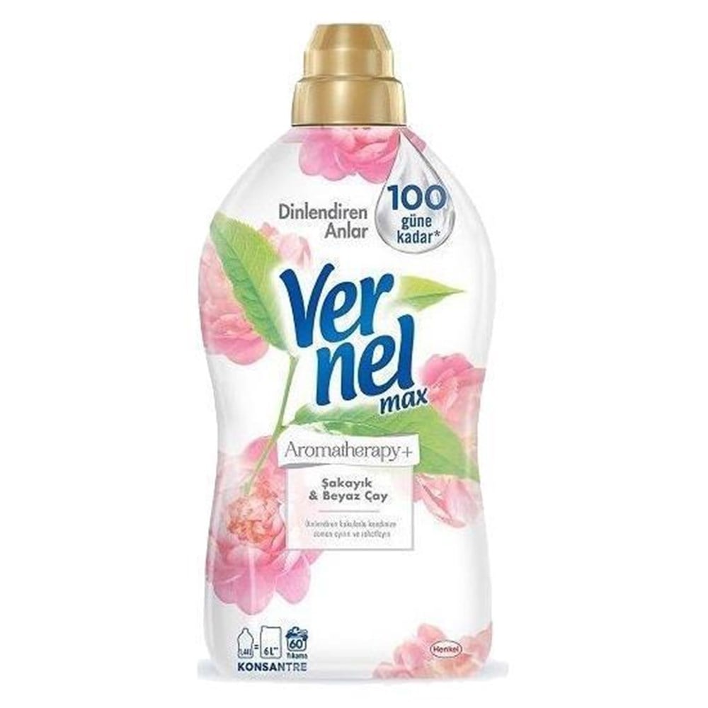 Vernel Max Yumuşatıcı Şakayık ve Beyaz Çay 1440 Ml