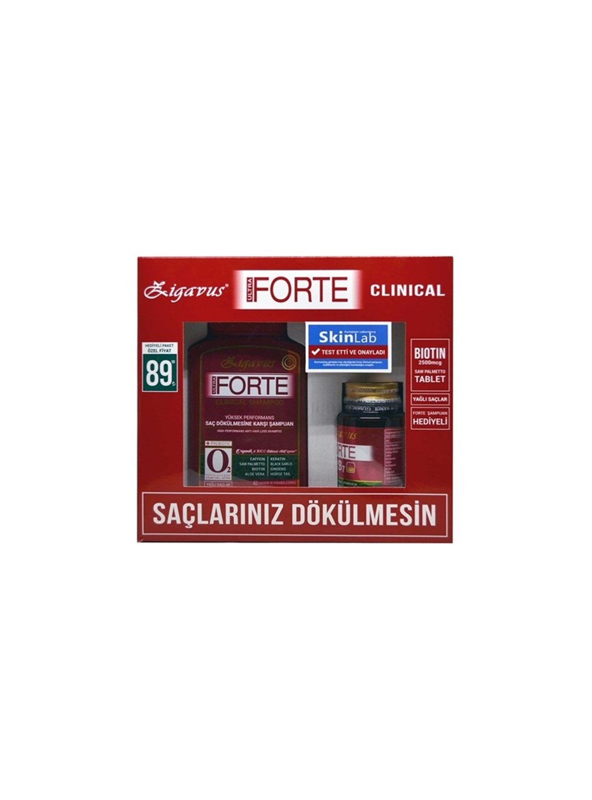ZIGAVUS SAMPUAN FORTE BIOTIN HEDIYELI YAGLI SACLAR