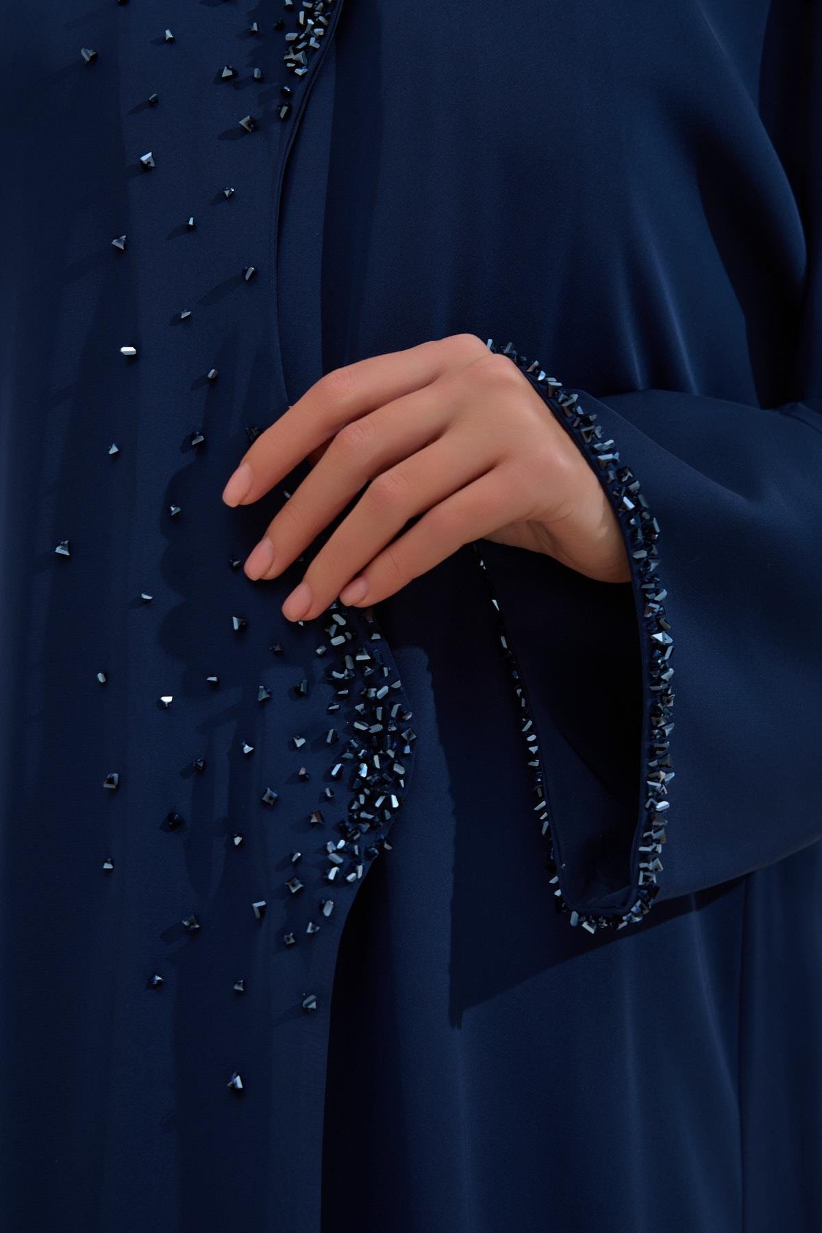 AMARA ABAYA SET NAVY BLUE