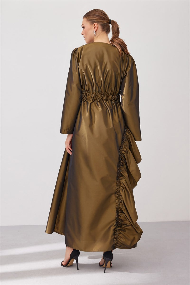Bella Tafta Abaya - Oil Green