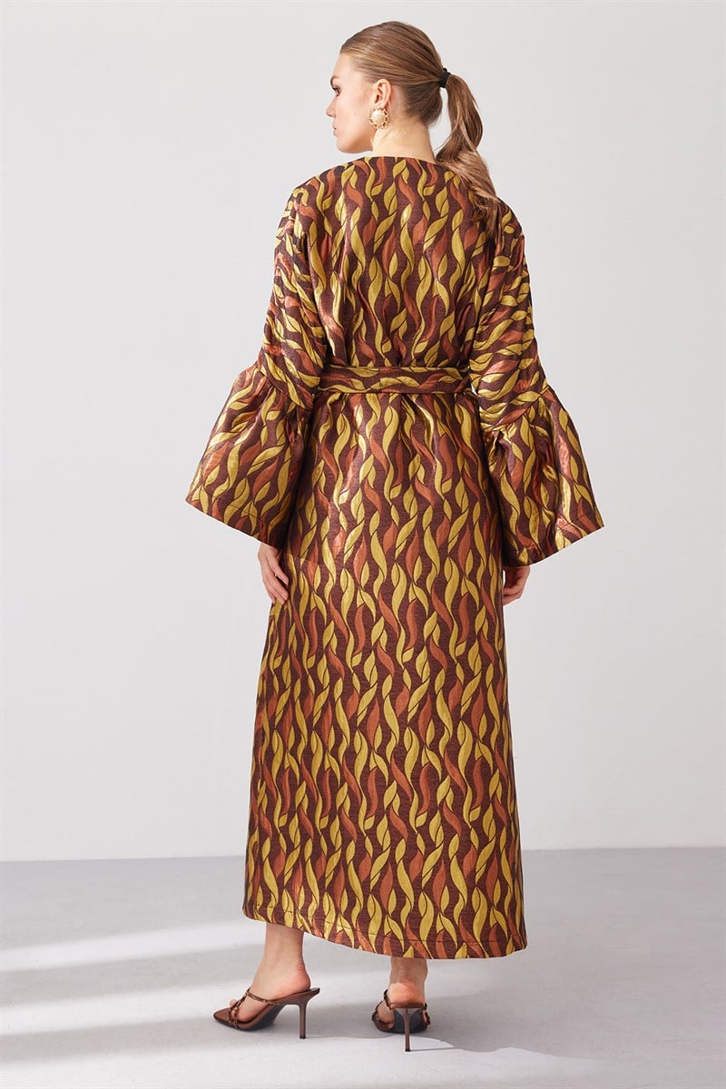 Brokar Abaya - Brown
