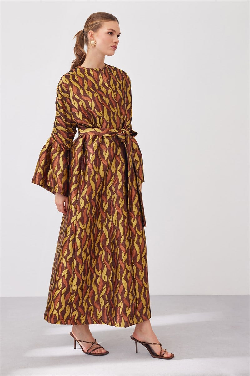 Brokar Abaya - Brown