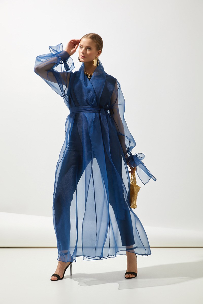 BUTTERFLY ABAYA-NAVY BLUE
