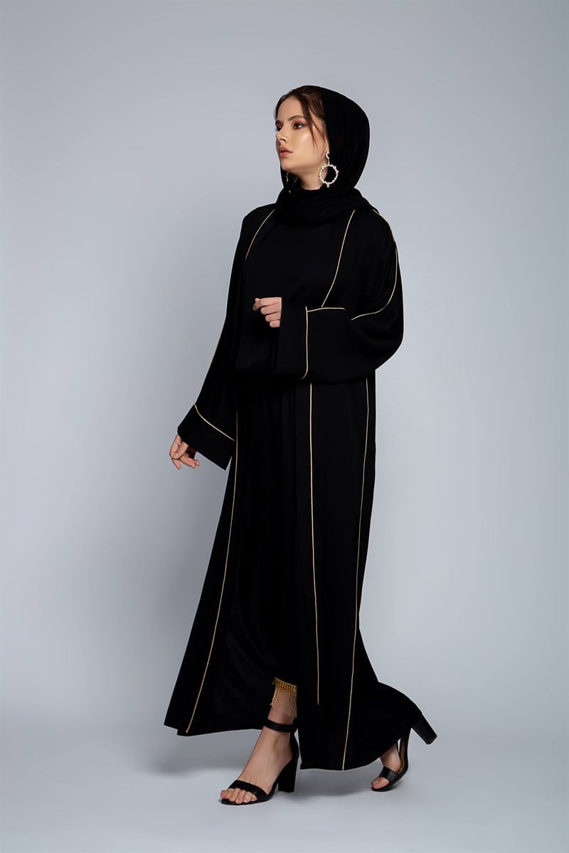 CAMEL BİYELİ ABAYA