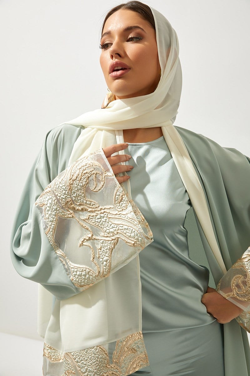 CHIC SAHRA ABAYA-MINT