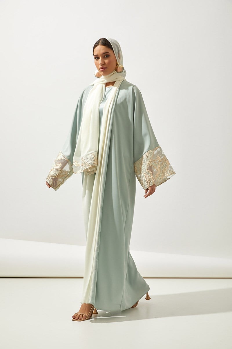 CHIC SAHRA ABAYA-MINT