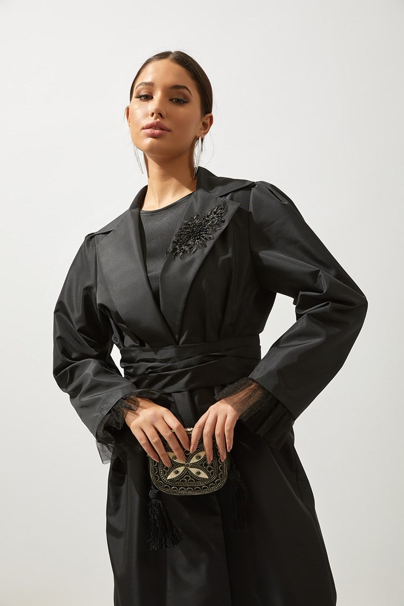 DIANA TAFTA ABAYA - BLACK