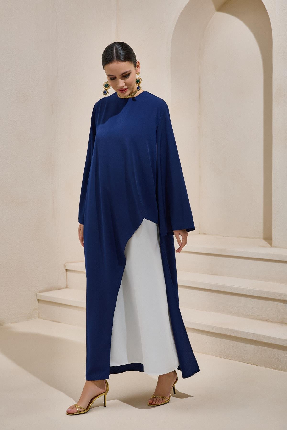 DOUBLE DRESS SET NAVY BLUE
